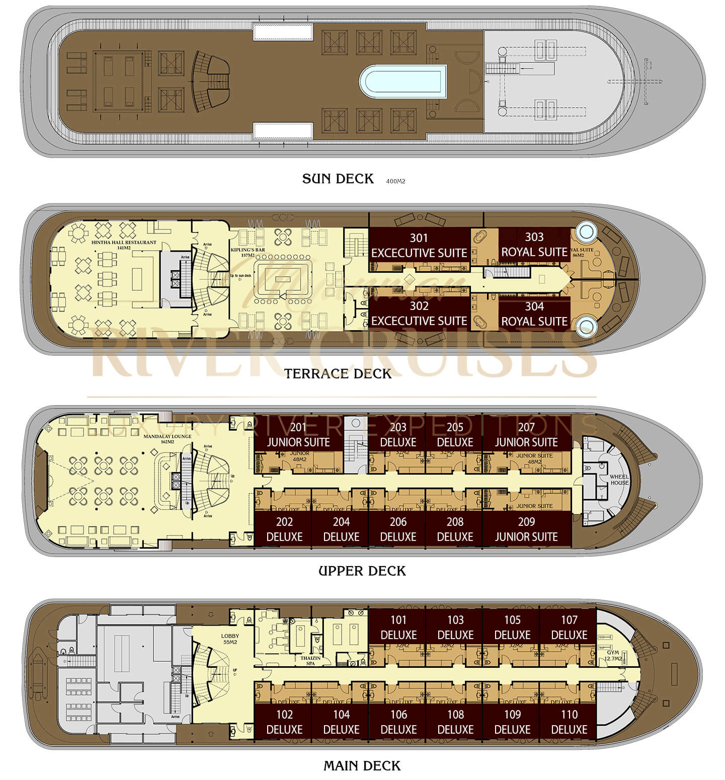 anawrahta cruise deck plan